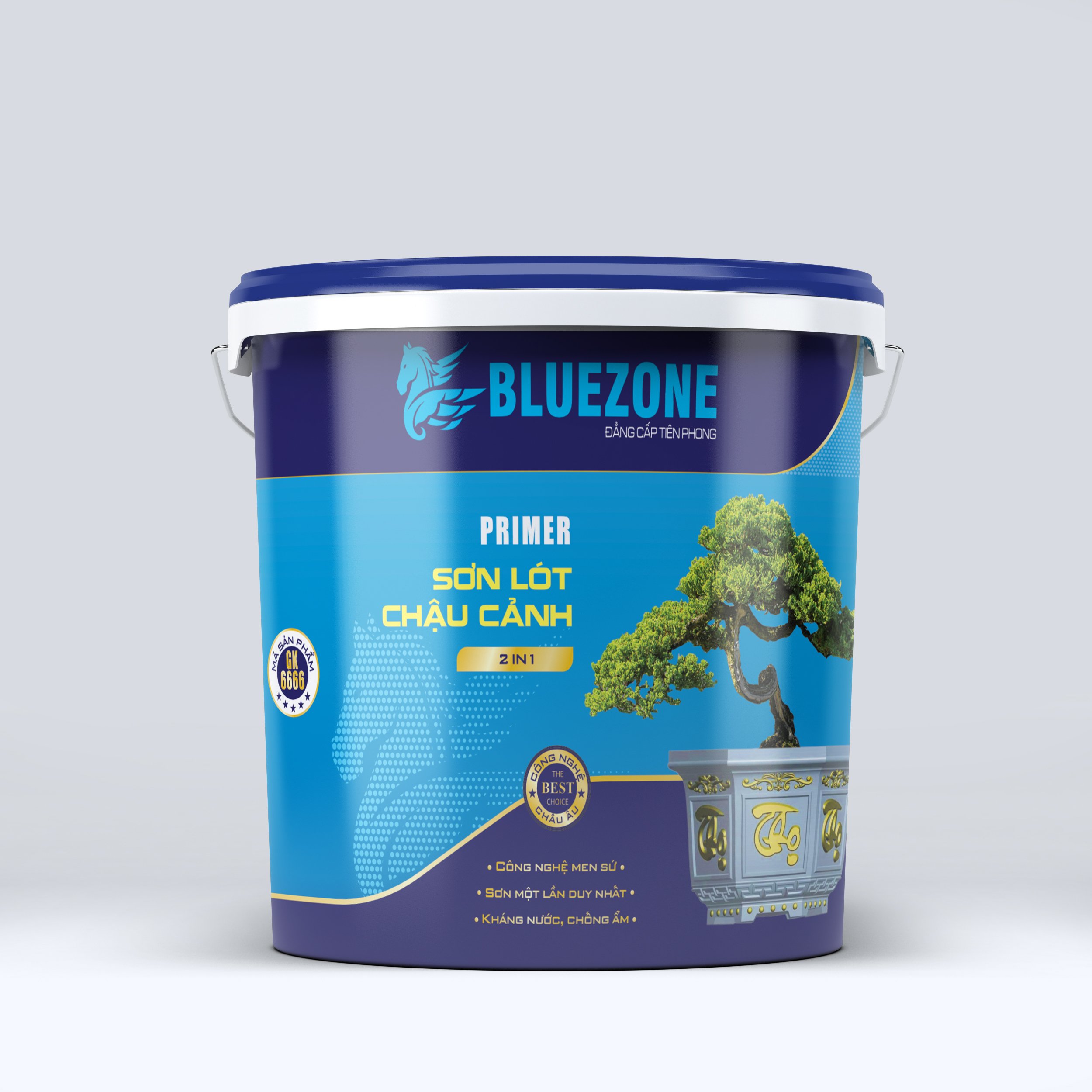 sơn lót chậu cảnh bluezone