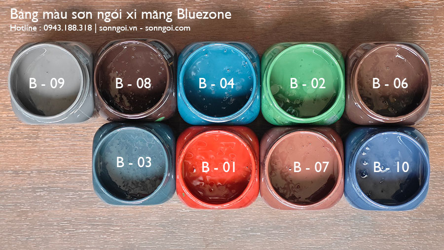 sơn ngói màu bluezone giá rẻ