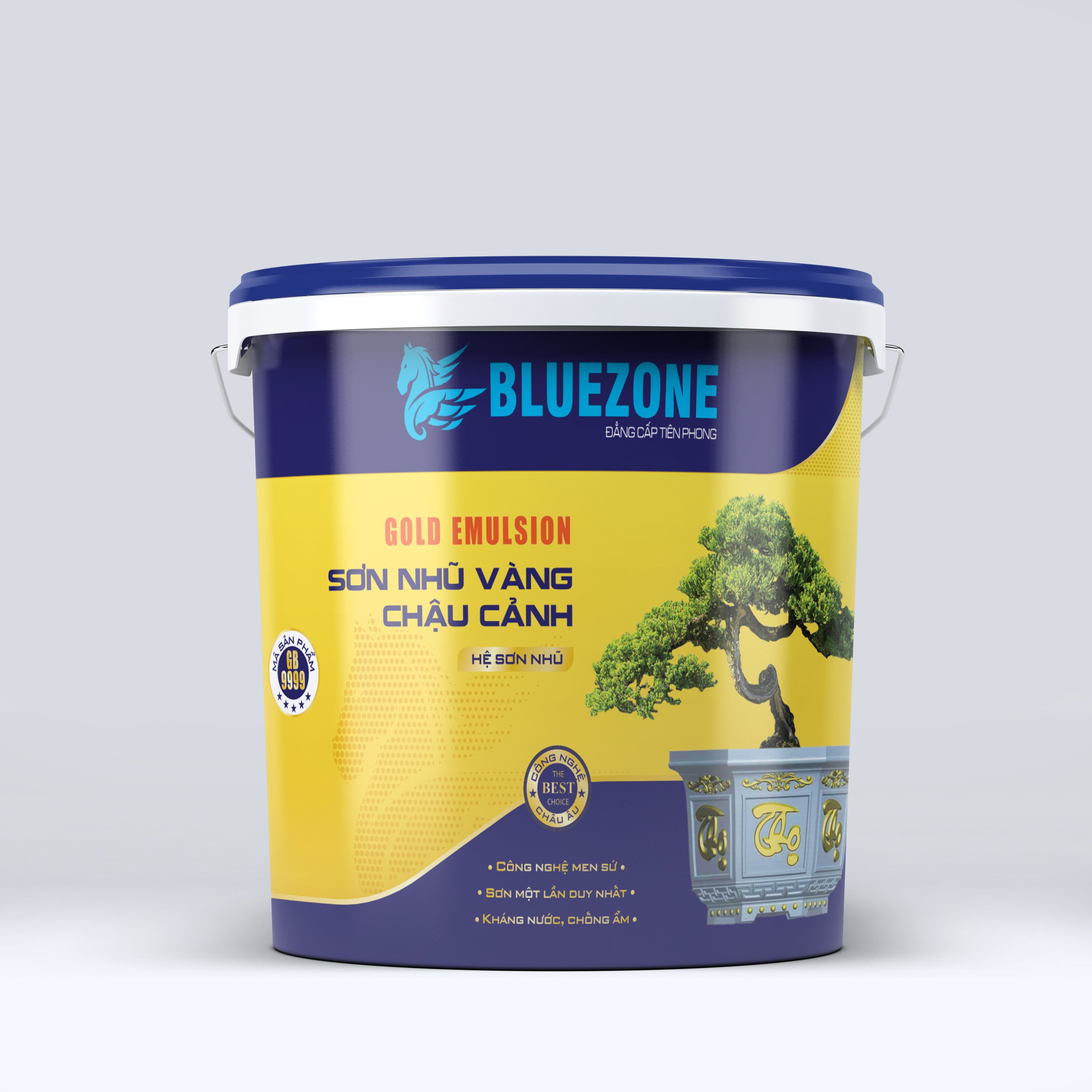 sơn nhũ vàng phào chỉ thạch cao bluezone chất lượng